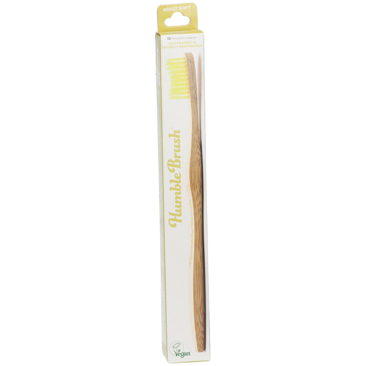 The Humble Co. Humble Brush® Brosse à dents en Bambou Adulte Soft Jaune