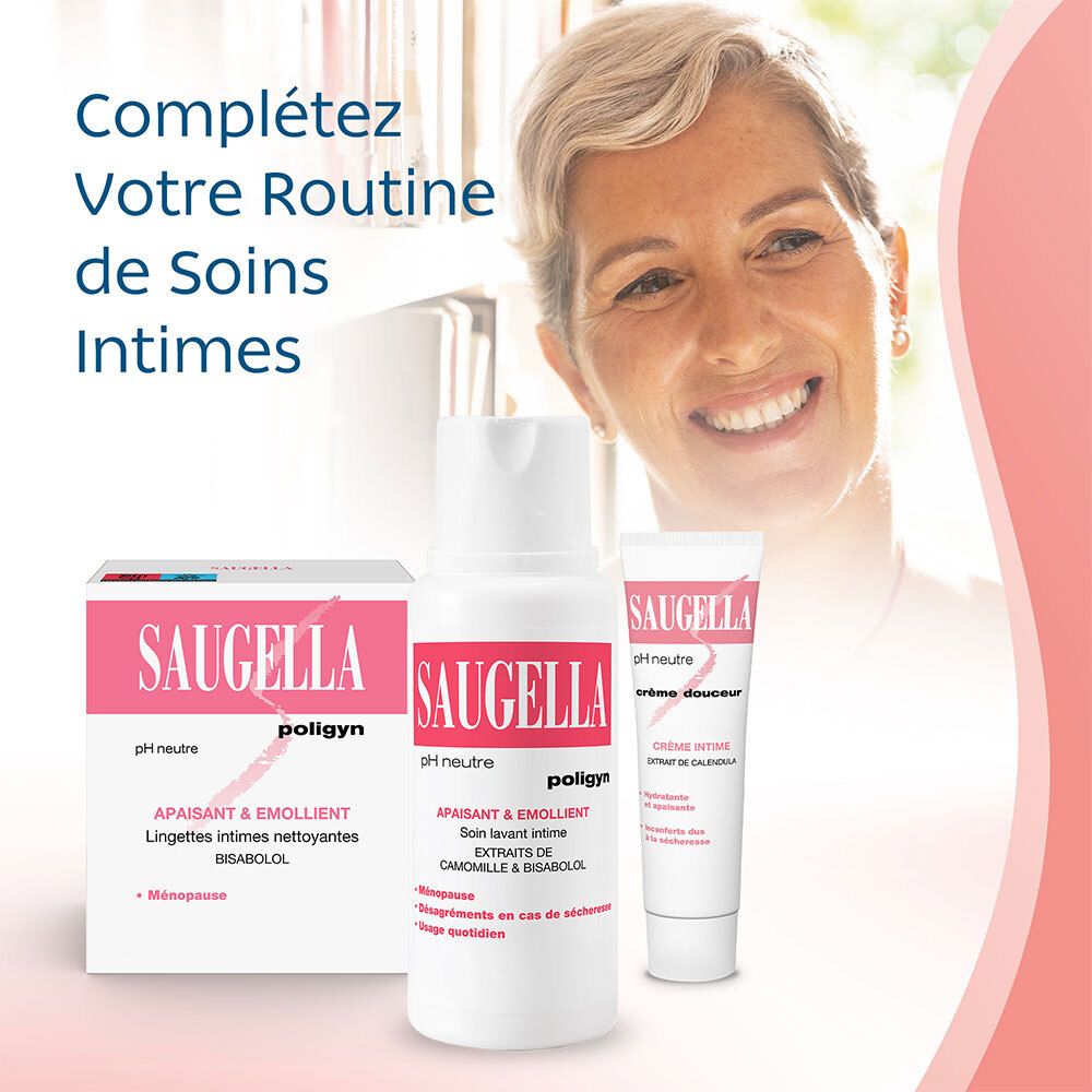 SAUGELLA POLIGYN LIGNE ROSE SOIN LAVANT INTIME - Soin lavant pour usage intime.  - fl 250