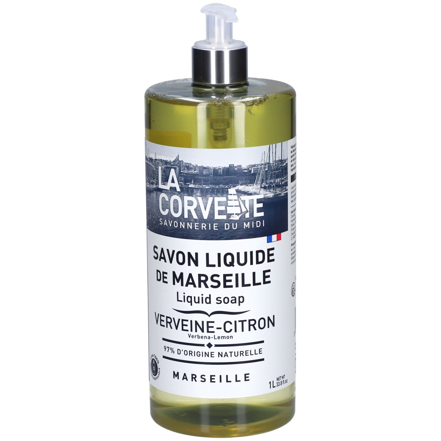 LA CORVETTE Savon liquide de Marseille Verveine-Citron
