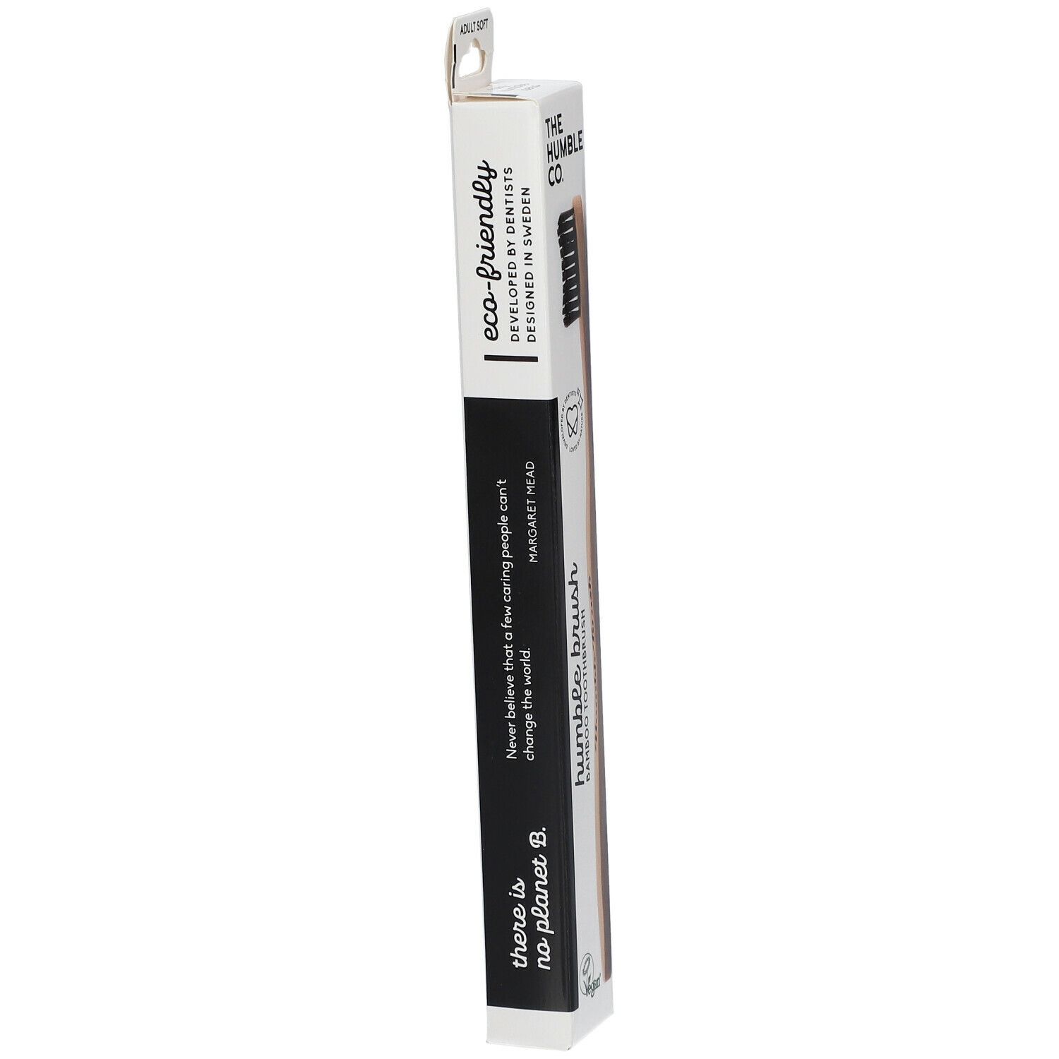 The Humble Co. Humble Brush® Bamboe Tandenborstel Volwassenen Zacht Zwart