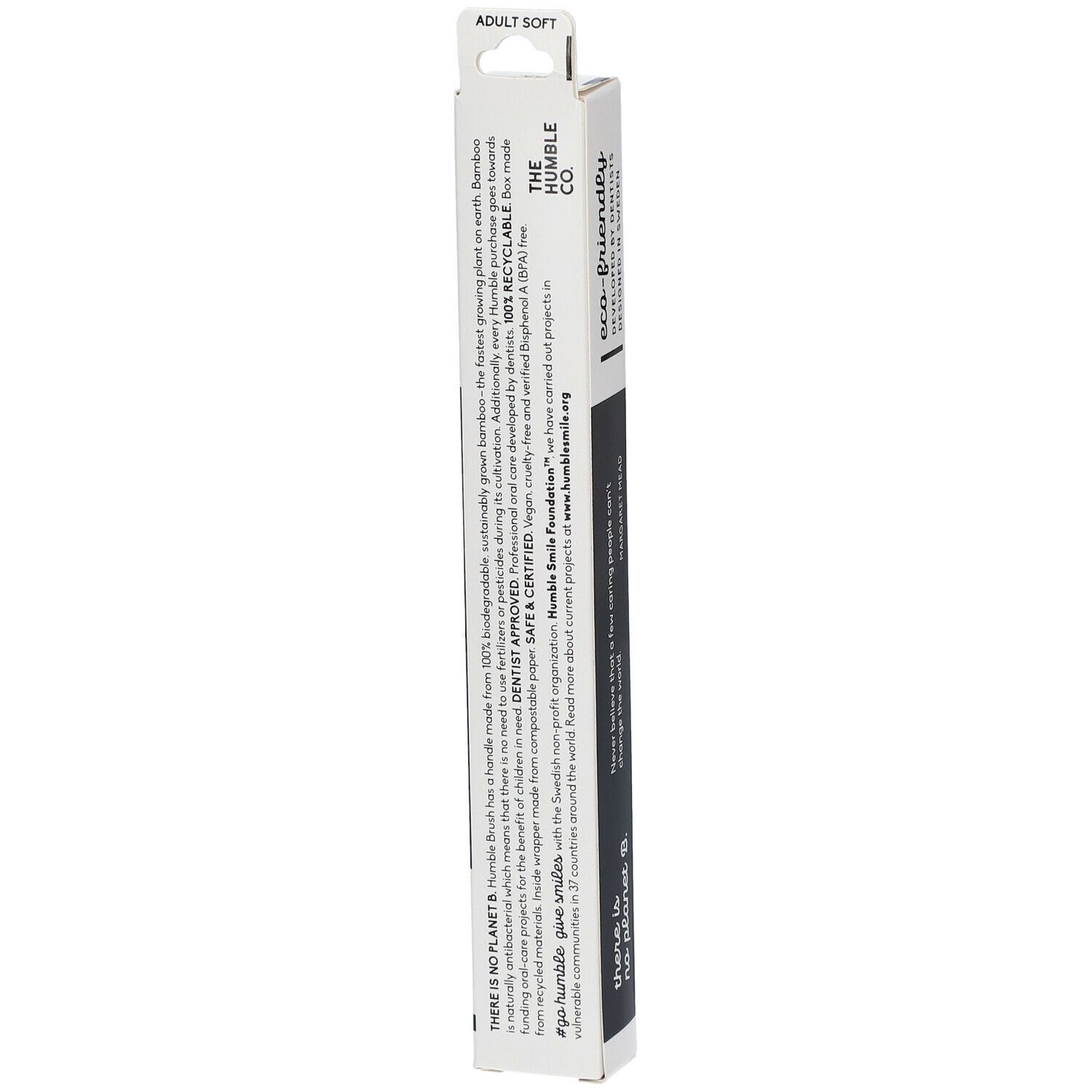 The Humble Co. Humble Brush® Bamboe Tandenborstel Volwassenen Zacht Zwart