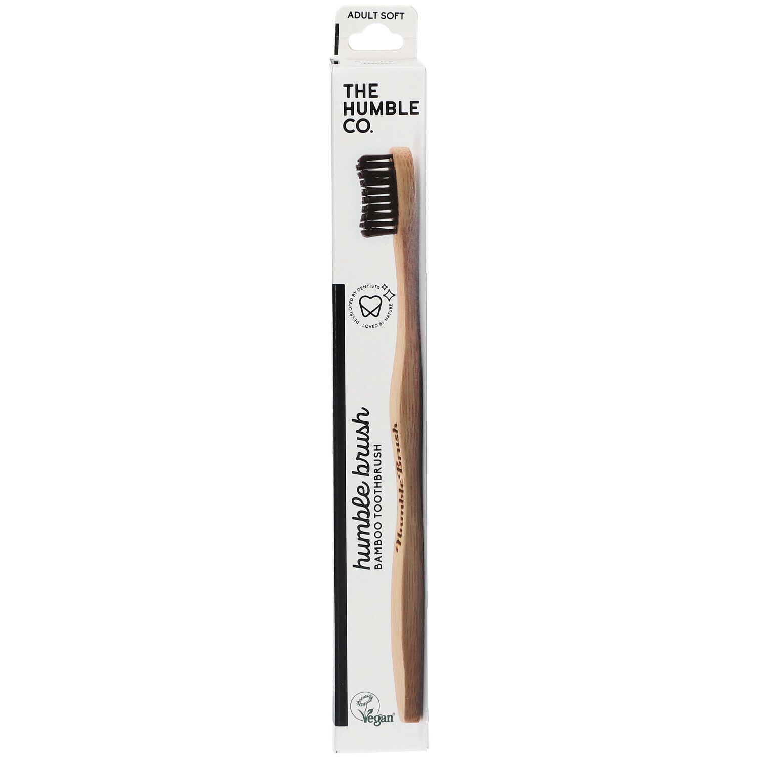 The Humble Co. Humble Brush® Bamboe Tandenborstel Volwassenen Zacht Zwart