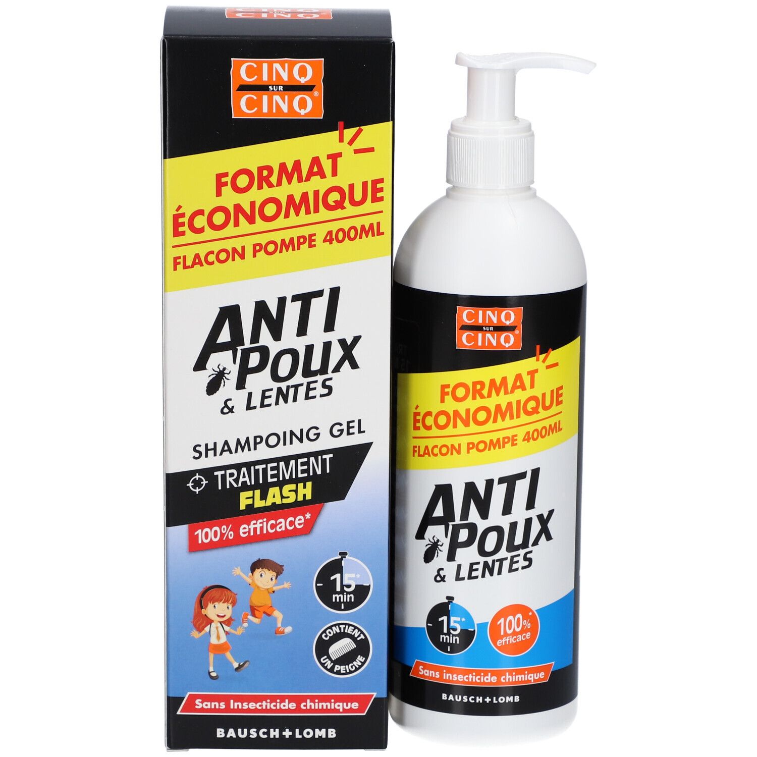 Cinq sur Cinq® Anti-Luis en Neten Gel Shampoo
