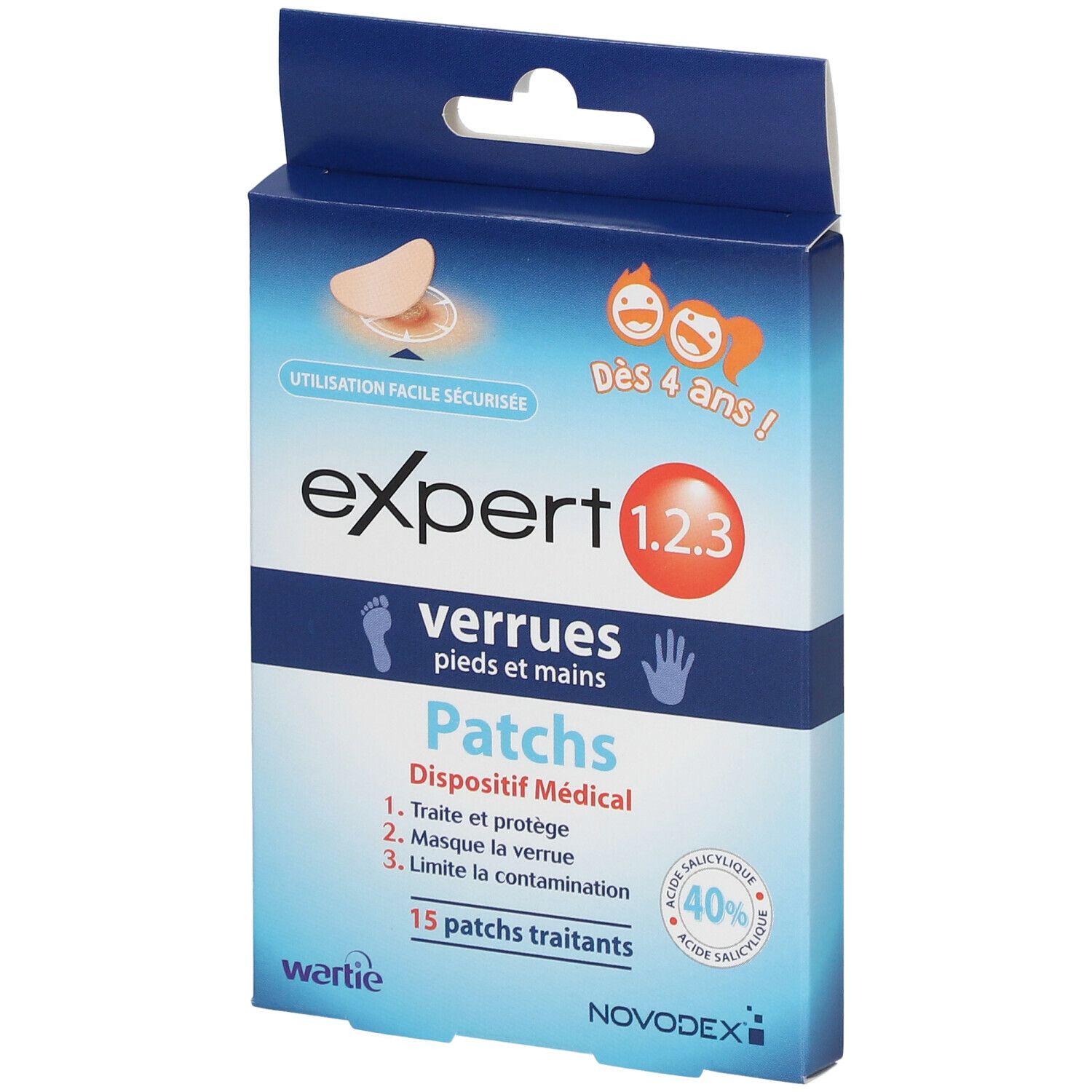 Novodex Expert 1.2.3 Verrues Patch