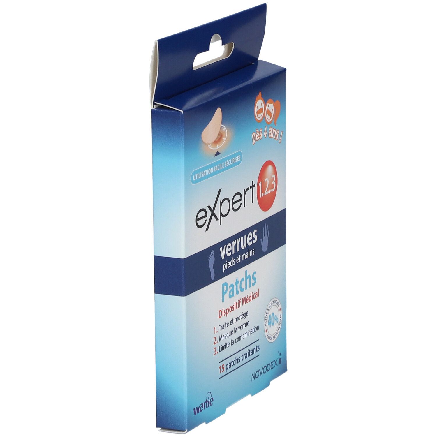 Novodex Expert 1.2.3 Verrues Patch