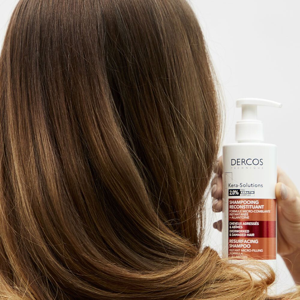 DERCOS SHAMPOING KERA-SOLUTIONS RECONSTITUANT. Flacon 250 ml