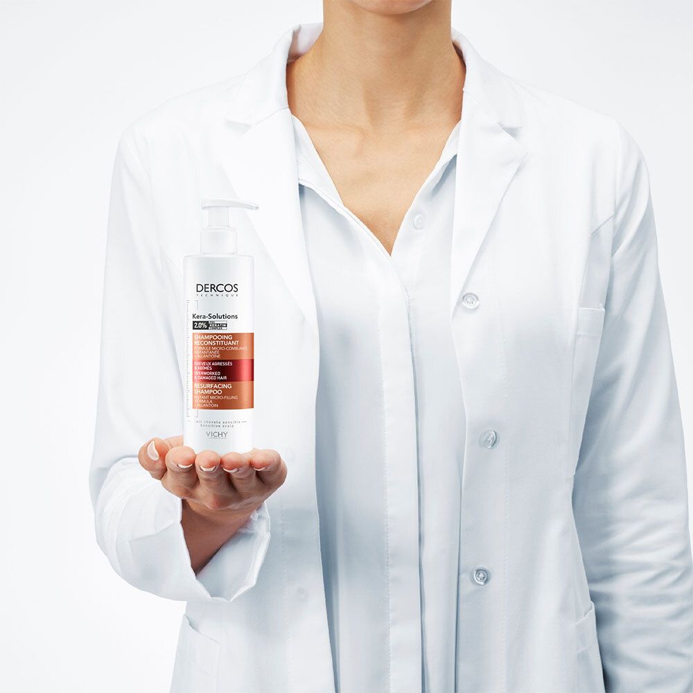 DERCOS SHAMPOING KERA-SOLUTIONS RECONSTITUANT. Flacon 250 ml