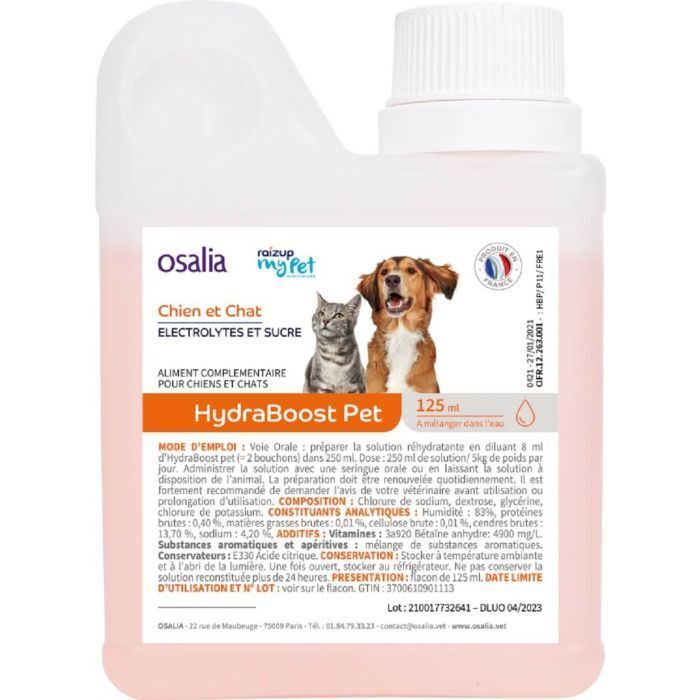 Osalia Hydraboost Pet rehydraterend voedingssupplement voor honden en katten