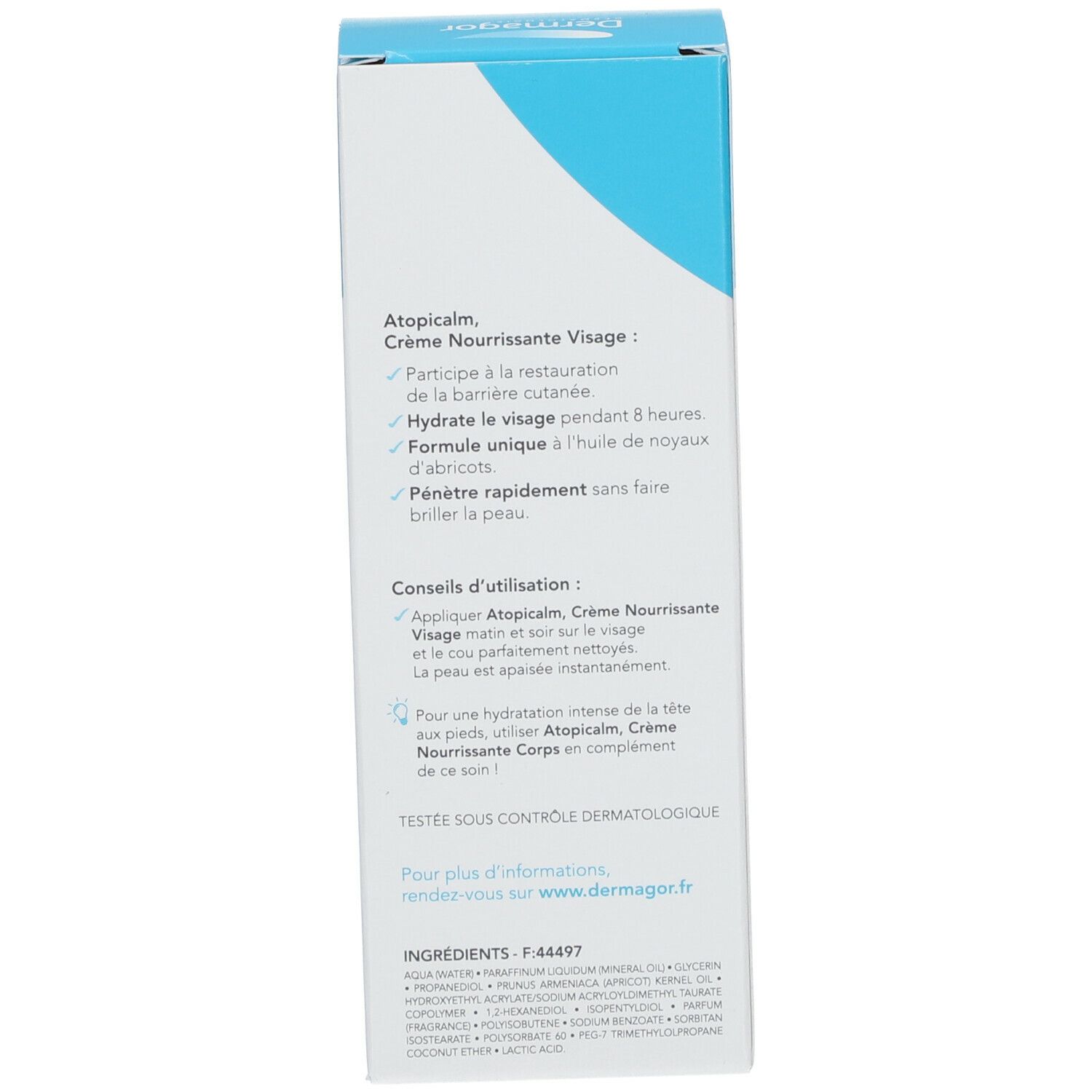 DERMAGOR ATOPICALM CRÈME NOURRISSANTE VISAGE HYDRATATION 24 H - Crème nourrissante, hydrat