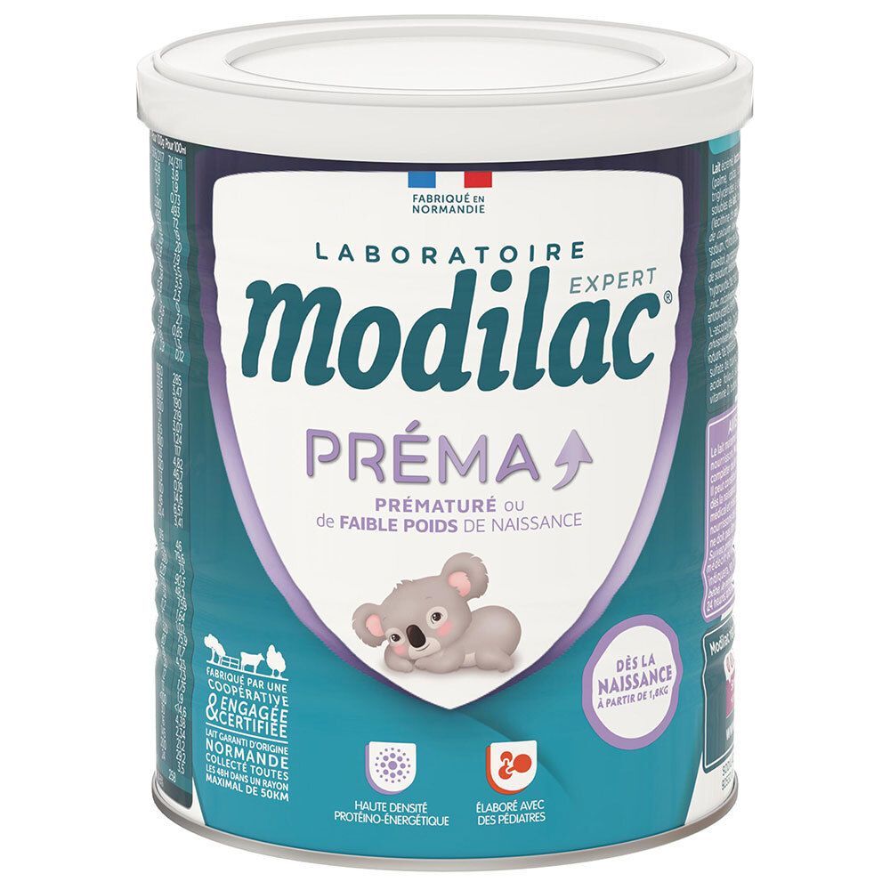 Boîte de lait Modilac Expert Prema avec motif koala.