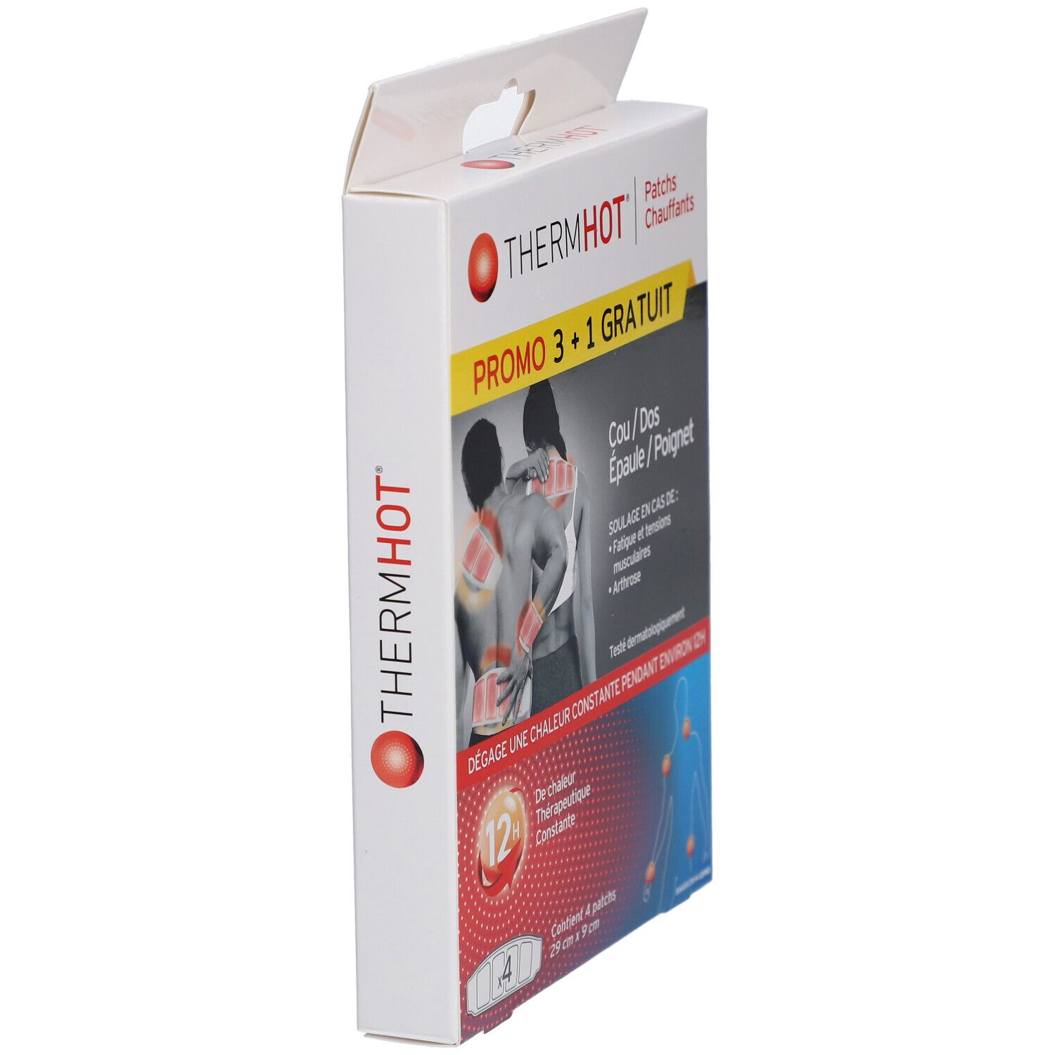 ThermHot Compresse chauffante 3-en-1 nuque, dos, épaule