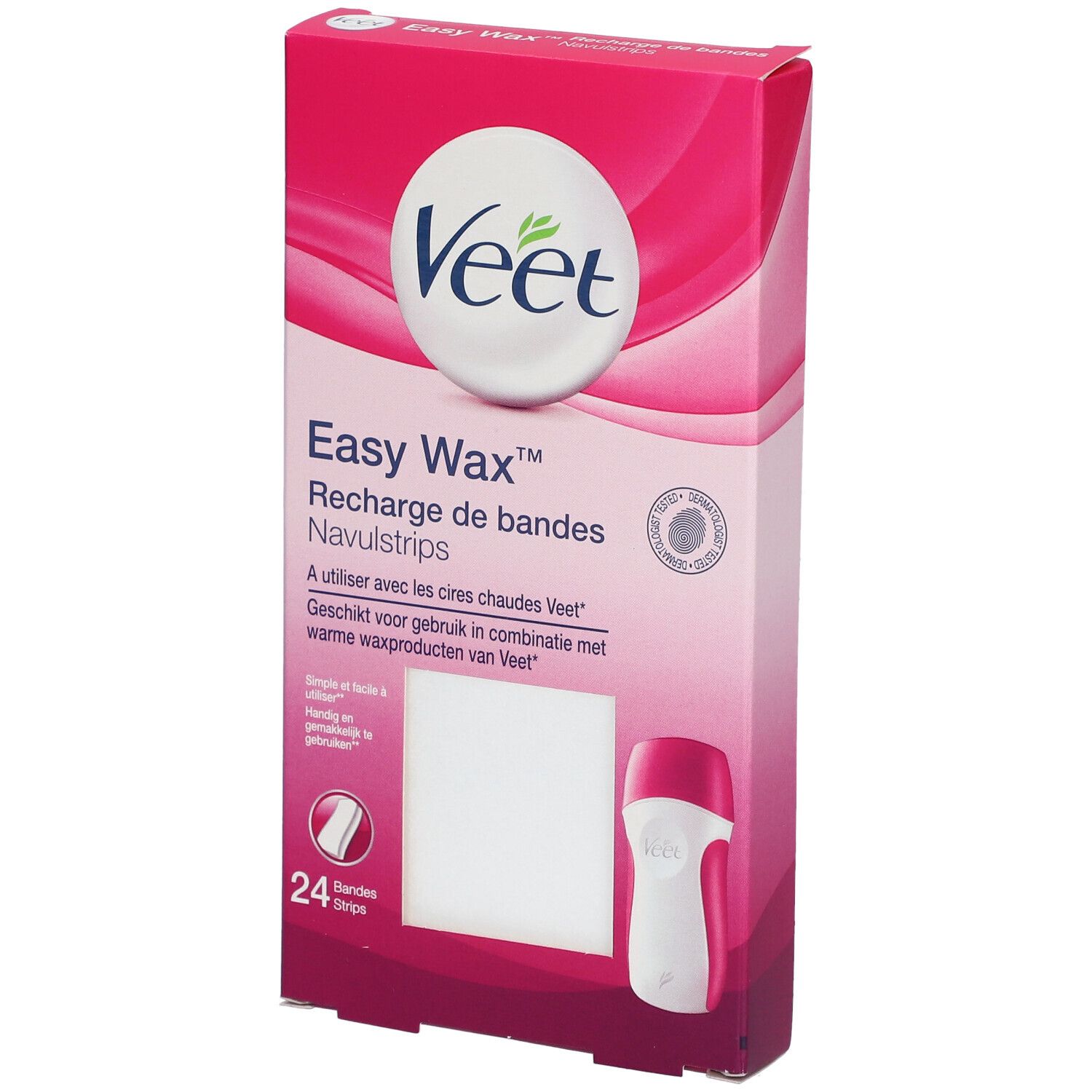 VEET EASY-WAX RECH BDE CIRE 24