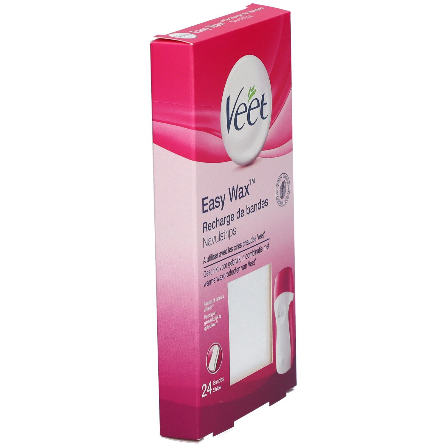 VEET EASY-WAX RECH BDE CIRE 24