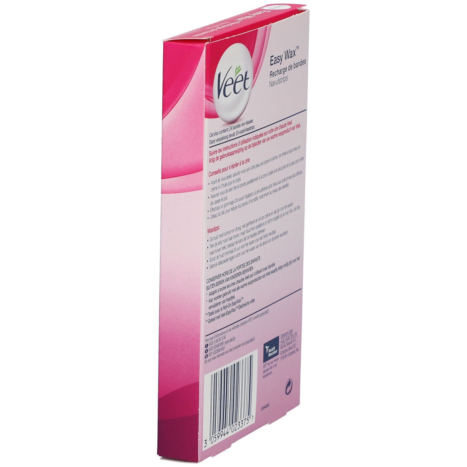 VEET EASY-WAX RECH BDE CIRE 24