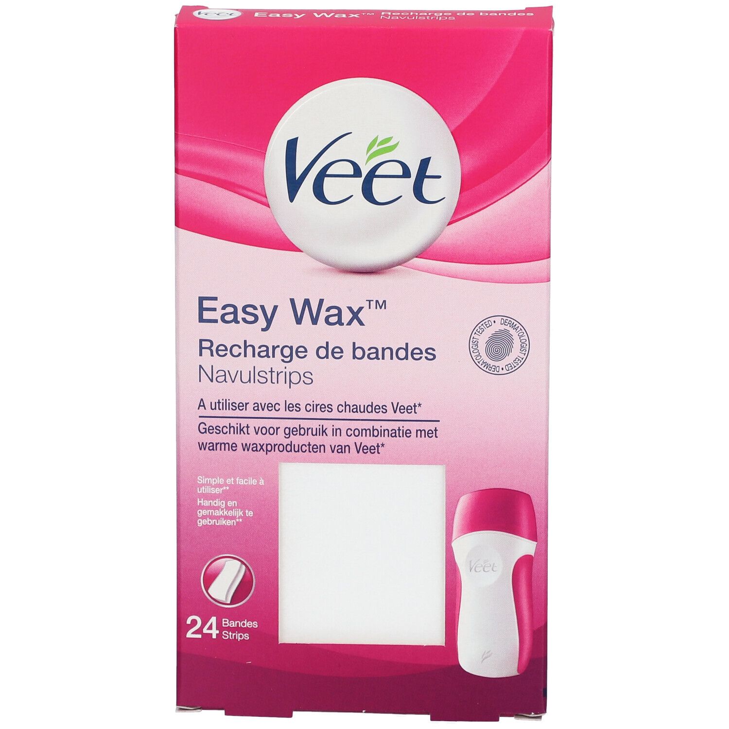 VEET EASY-WAX RECH BDE CIRE 24