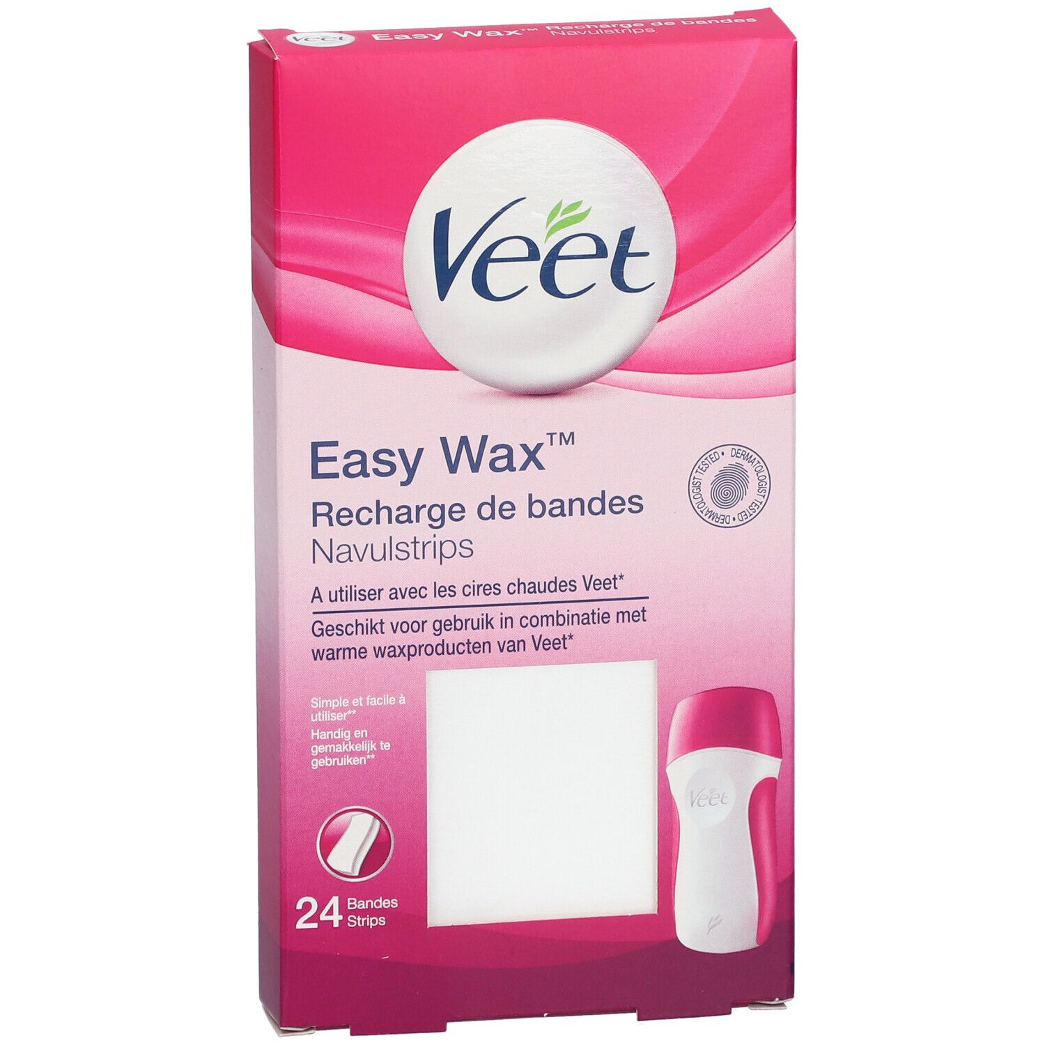 VEET EASY-WAX RECH BDE CIRE 24