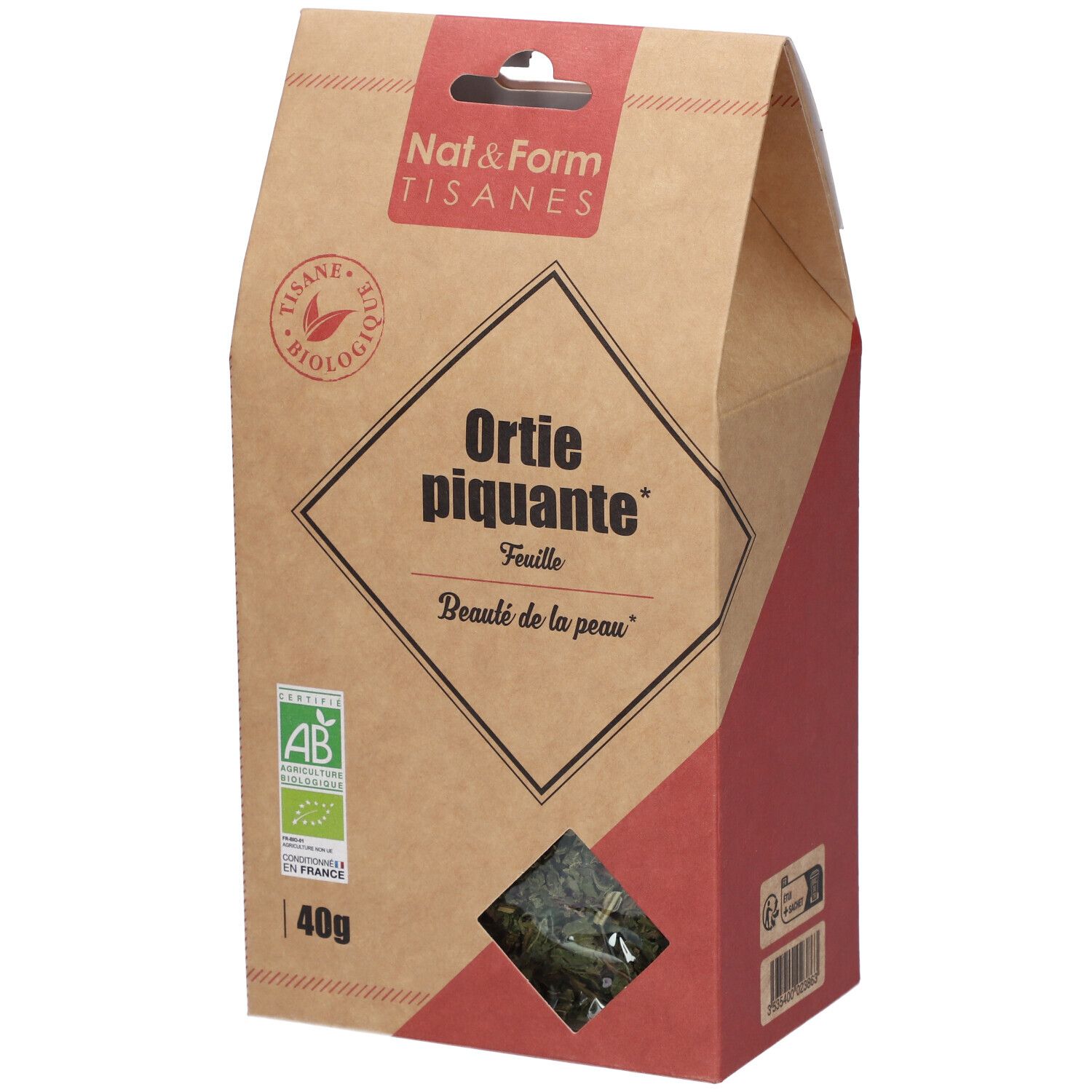 Nat&Form Brandnetel Kruidenthee Pikant bio