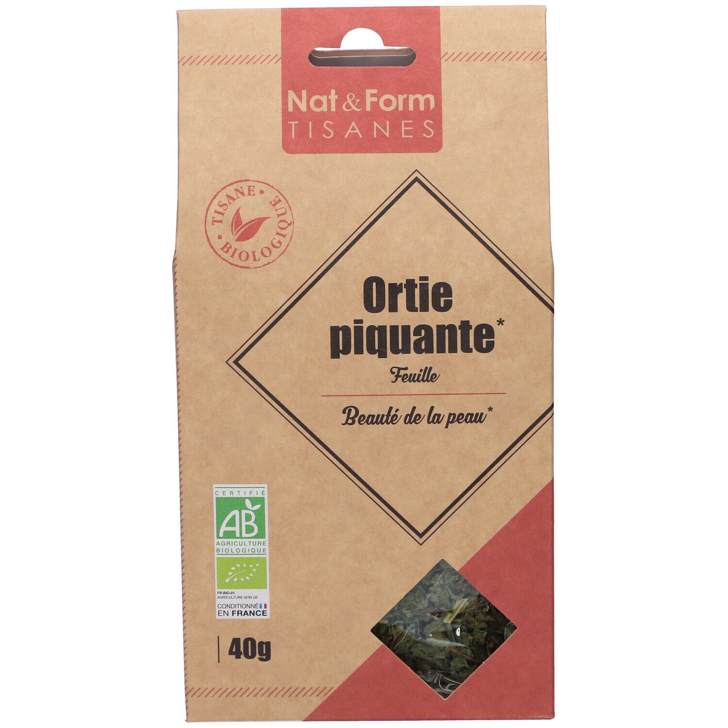 Nat&Form Brandnetel Kruidenthee Pikant bio