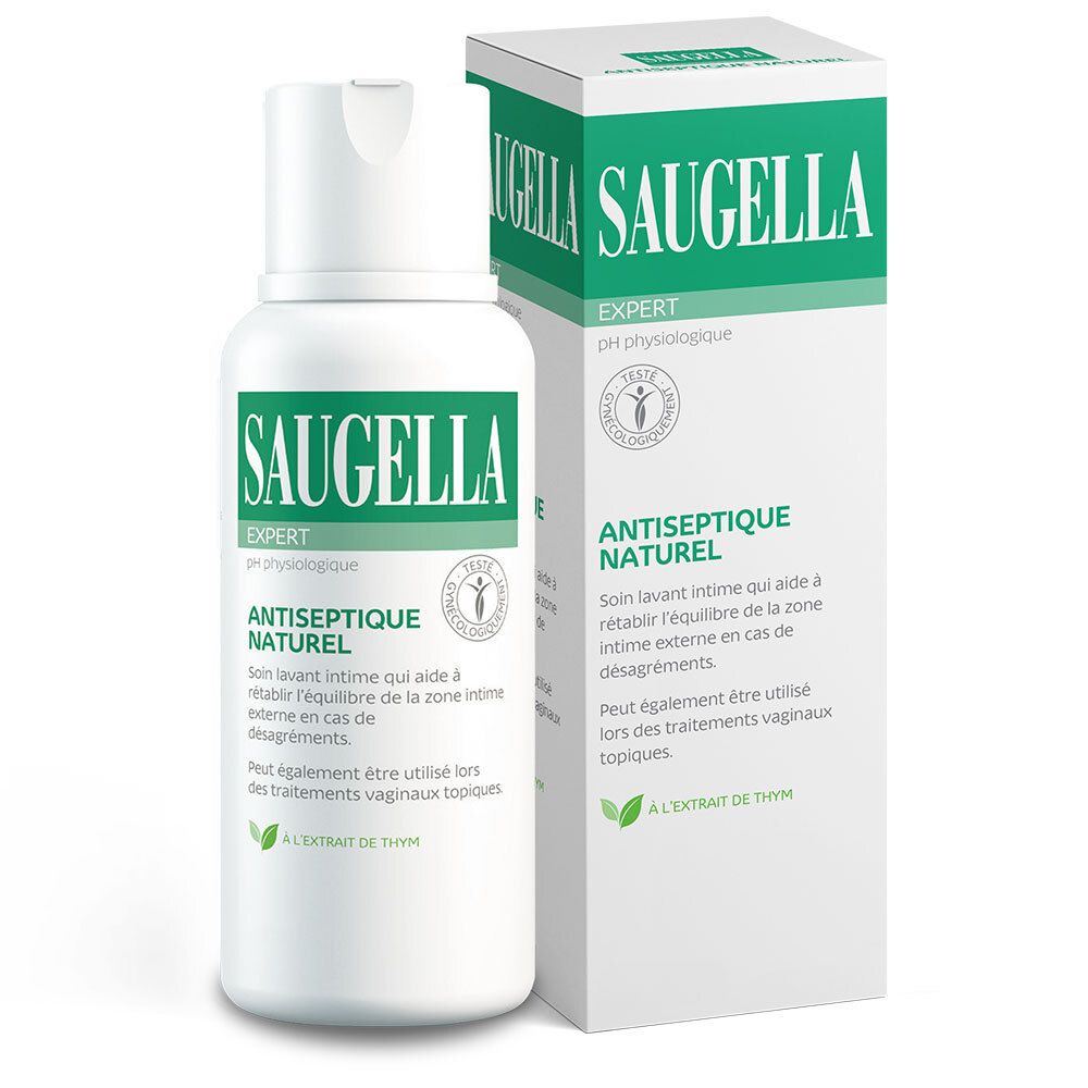 SAUGELLA LIGNE VERTE SOLUTION ANTISEPTIQUE - Solution lavante antiseptique pour usage inti