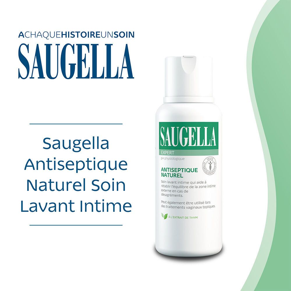 SAUGELLA LIGNE VERTE SOLUTION ANTISEPTIQUE - Solution lavante antiseptique pour usage inti