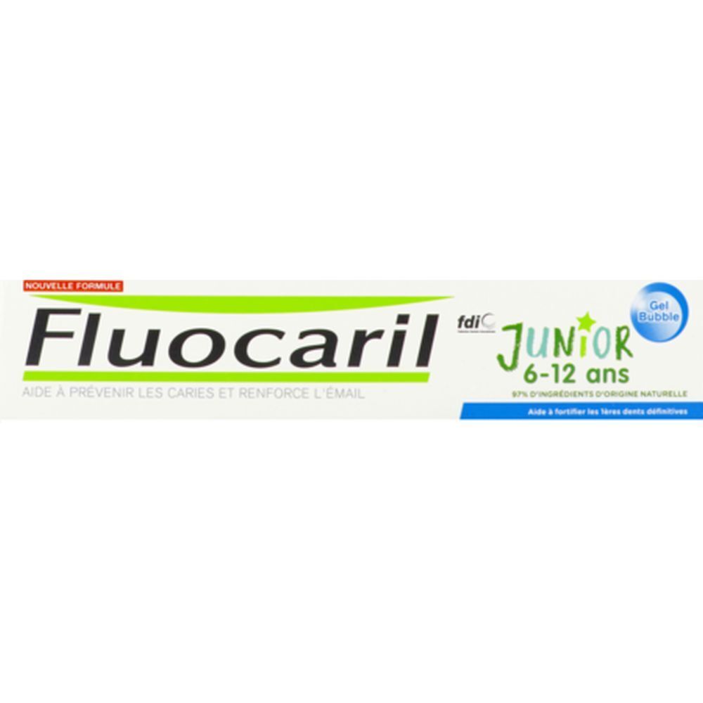 FLUOCARIL JUNIOR DENTIFRICE - Gel dentifrice bi-fluoré, bubble gum.  - tube 75 ml