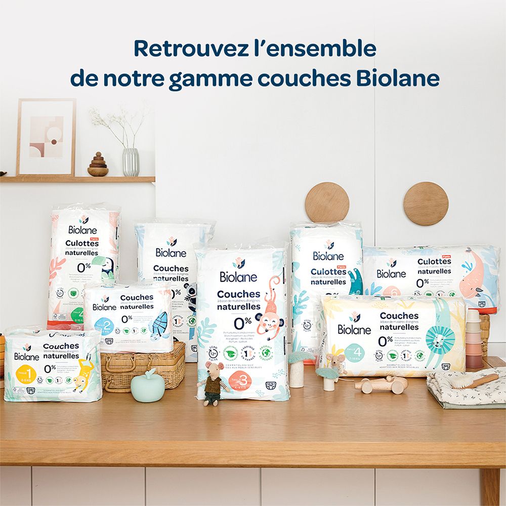 Biolane - Natural Luiers Maat 2 - Ultra-Absorberend - Geen Lekkage - 28 Stuks