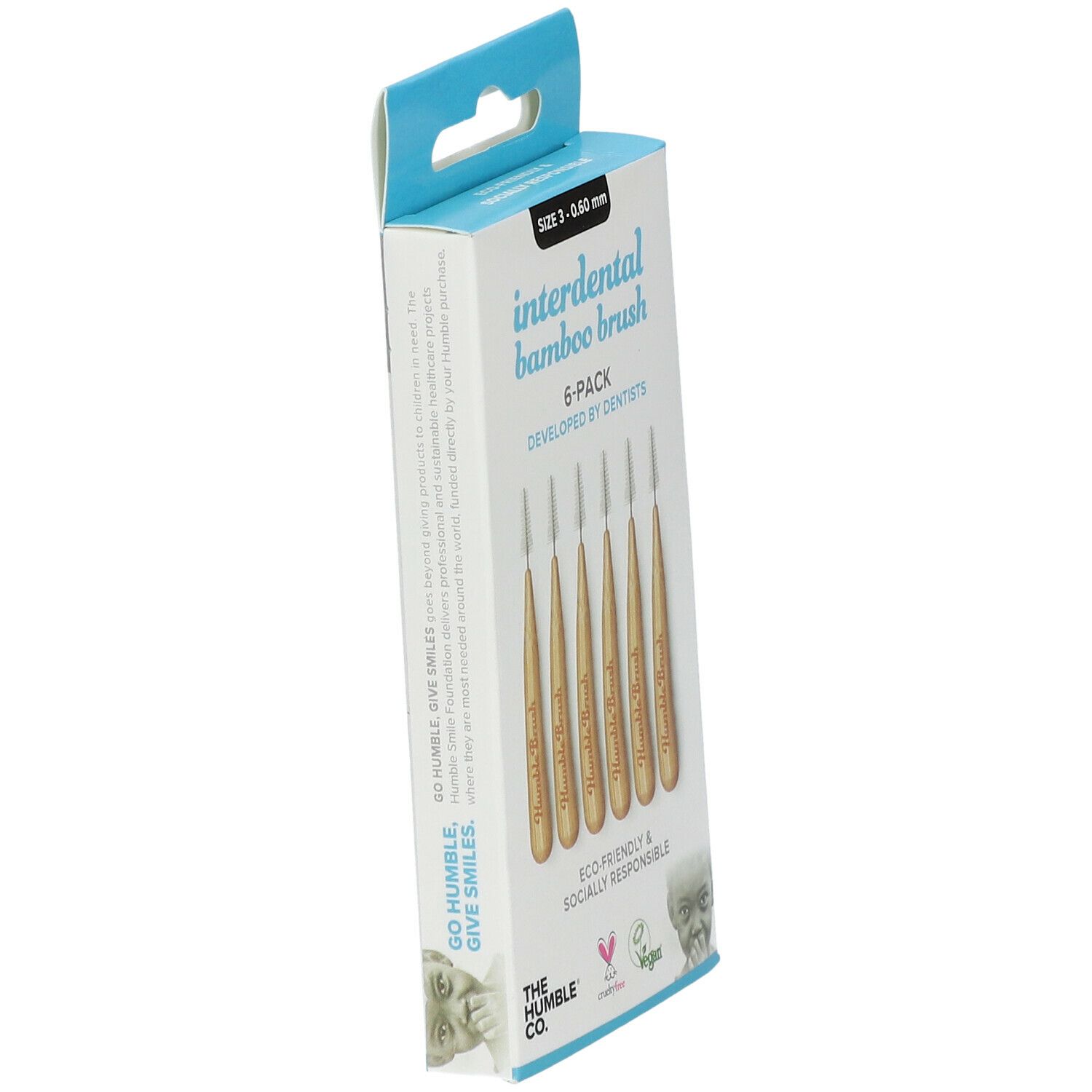 The Humble Co. Humble Interdental Brush® Brossette interdentaire en bambou Taille 3 - 0,6 mm