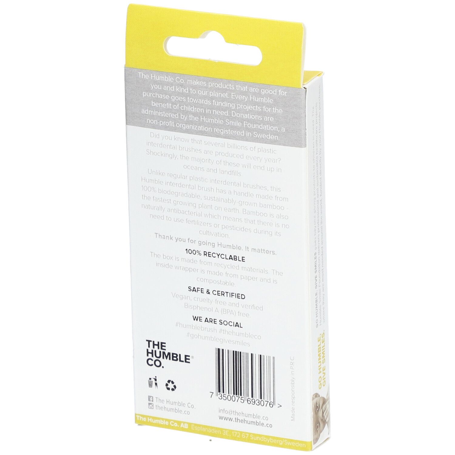 The Humble Co. Humble Interdental Brush® Brossette interdentaire en bambou Taille 4 - 0,7 mm