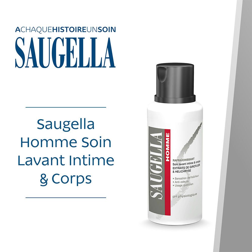 SAUGELLA HOMME EMULSION NETTOYANTE - Emulsion nettoyante.  - fl 200 ml