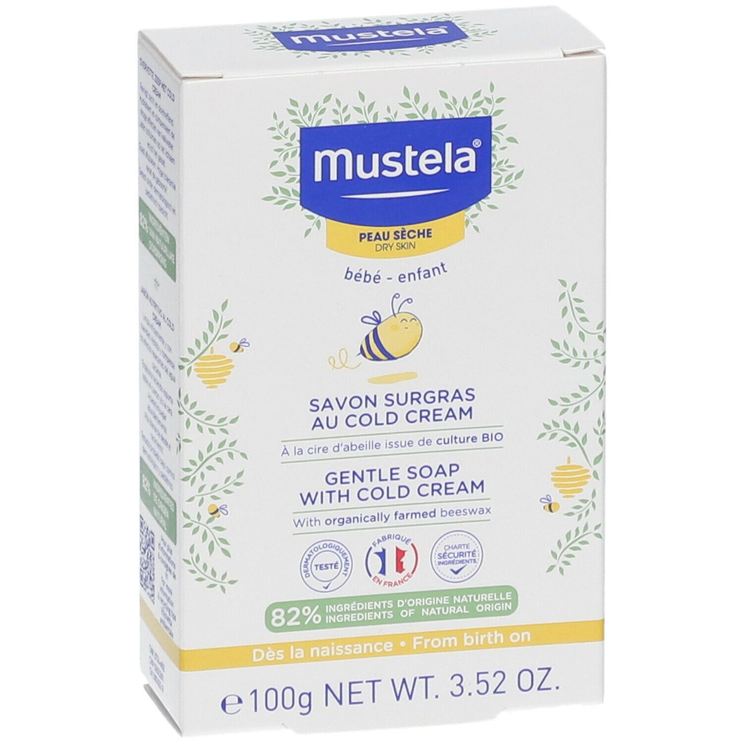 Mustela Savon Surgras au Cold Cream Peau Sèche