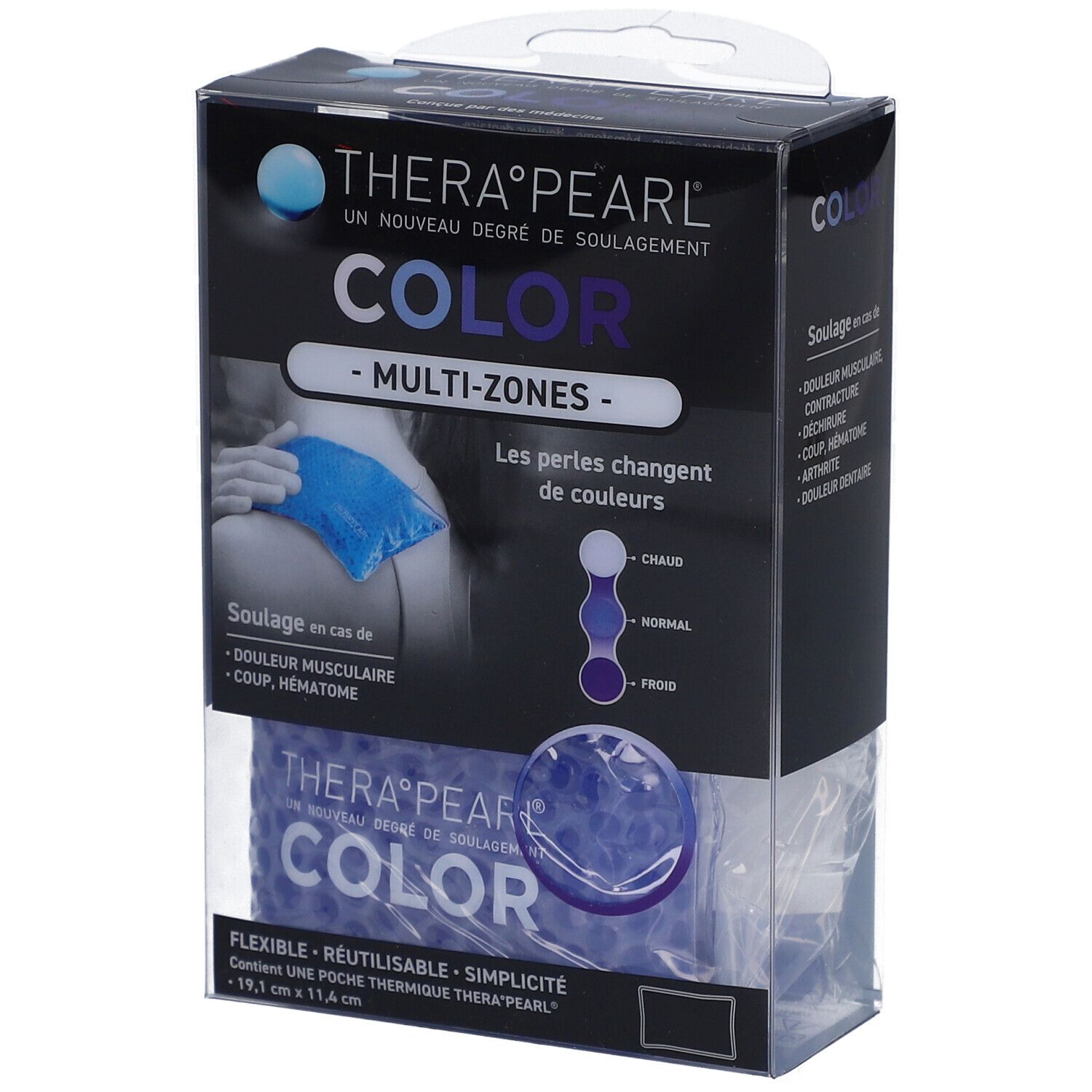 TheraPearl Compresse Couleur Multi-Zones Réutilisable Chaud & Froid