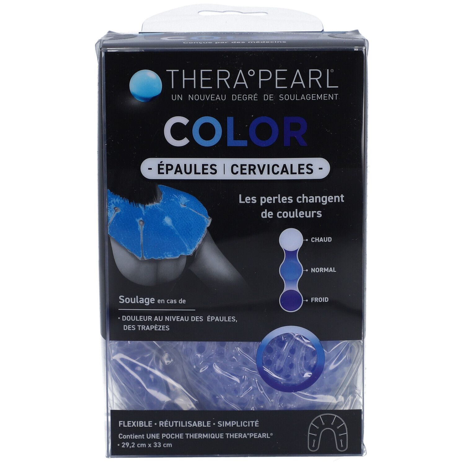 TheraPearl Kleurcompress Schouder & Nek Herbruikbaar Warm & Koud