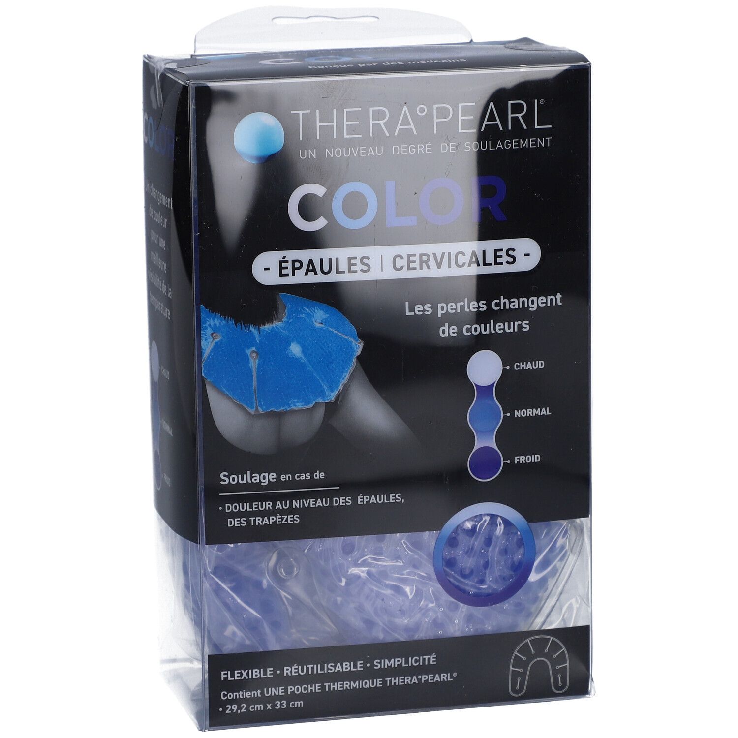 TheraPearl Kleurcompress Schouder & Nek Herbruikbaar Warm & Koud