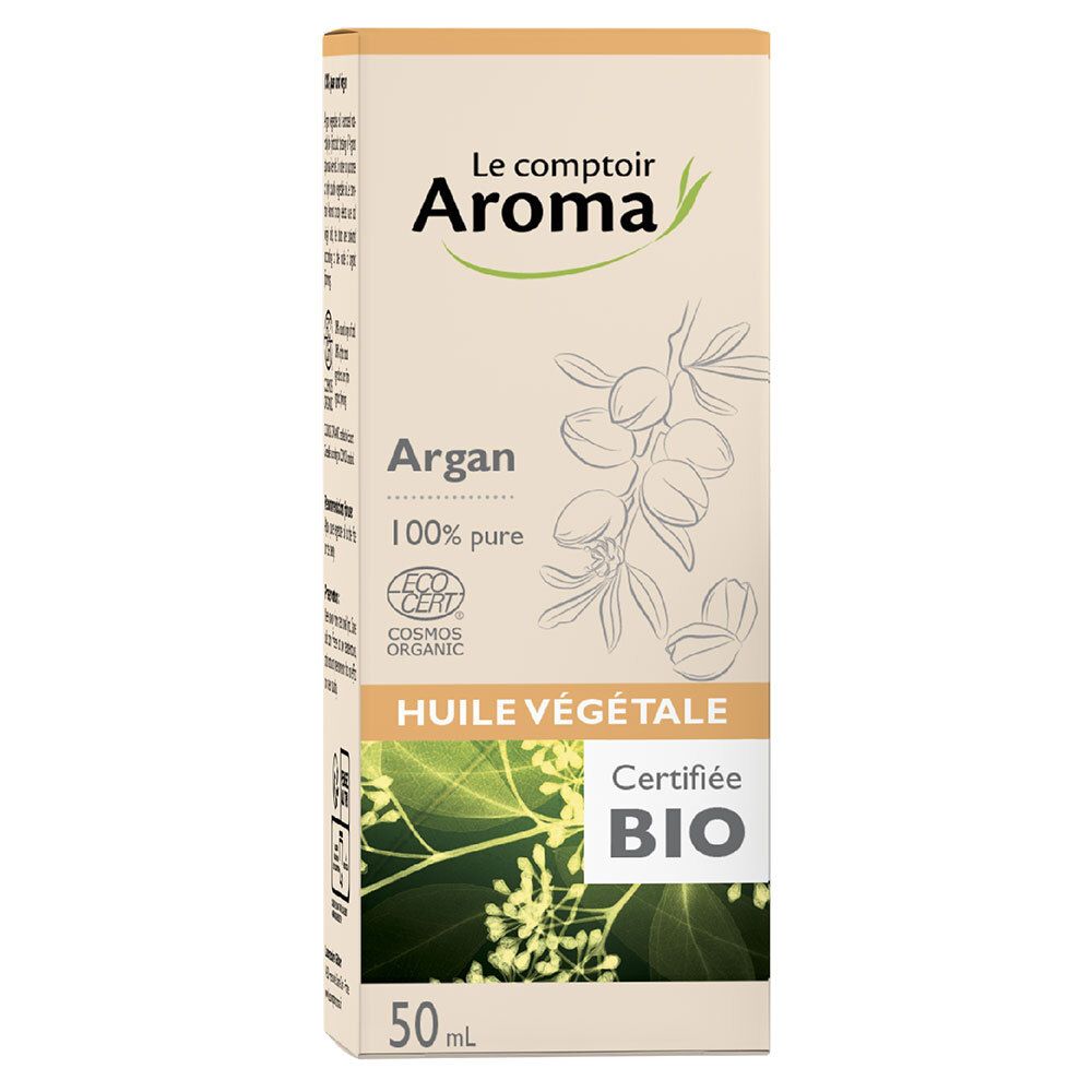 LE COMPTOIR AROMA BIO HUILE VÉGÉTALE - Huile végétale d'argan bio.  - fl 50 ml
