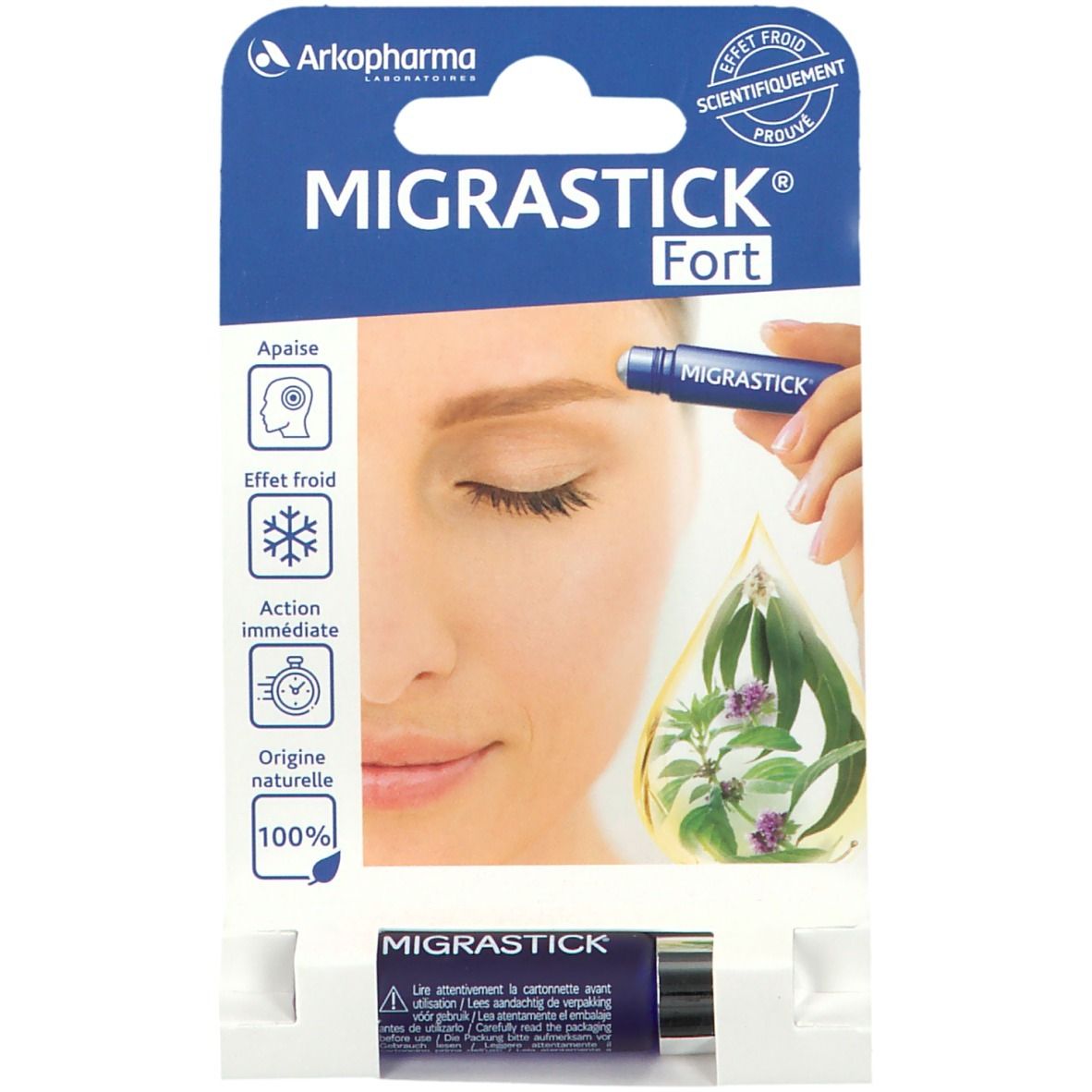 Arkopharma Migrastick® Fort, Roll-on antimigraineux