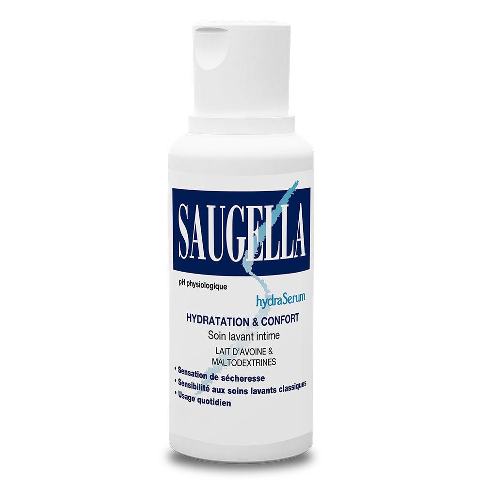 SAUGELLA LIGNE BLEUE HYDRASERUM - Soin lavant doux pour usage intime.  - fl 200 ml