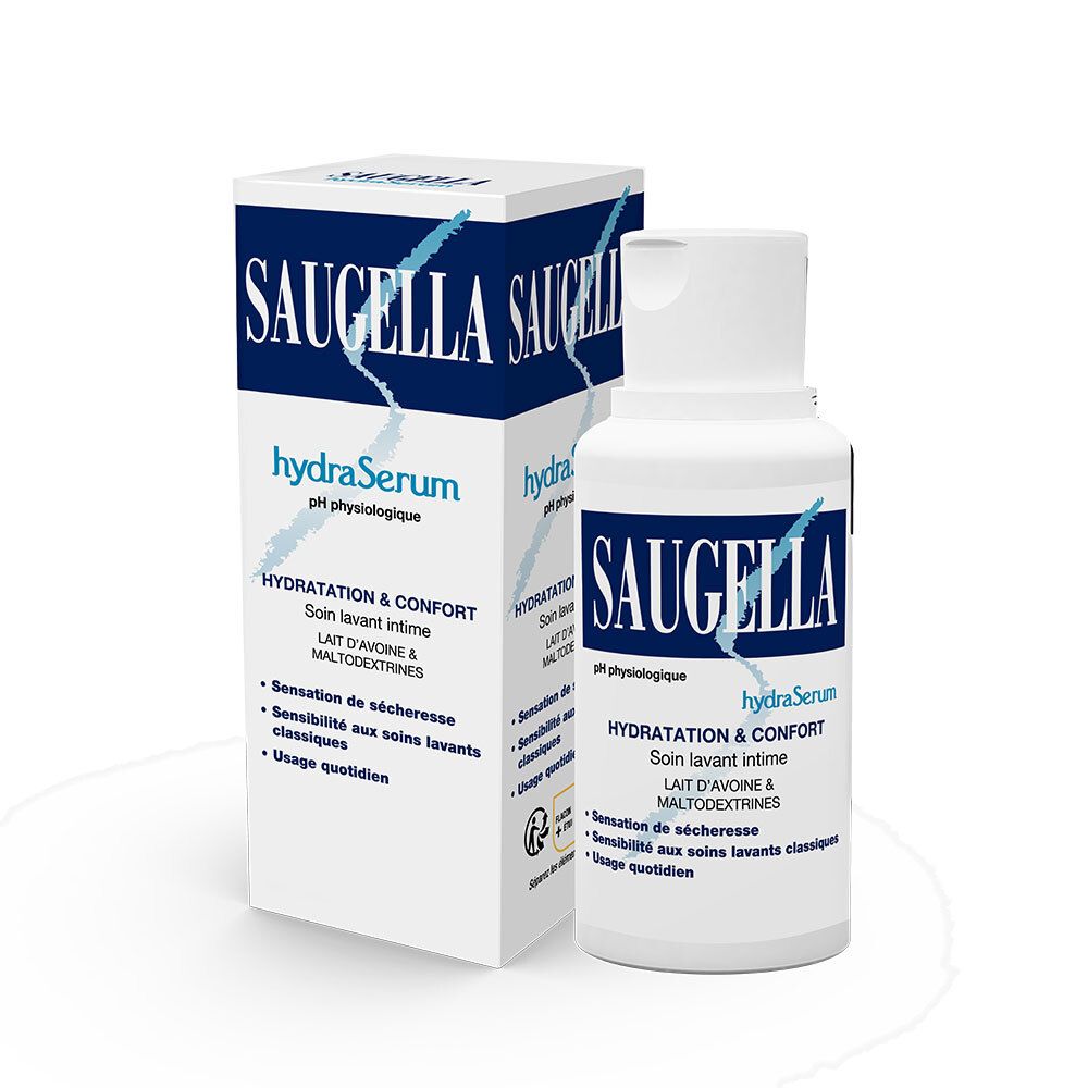 SAUGELLA LIGNE BLEUE HYDRASERUM - Soin lavant doux pour usage intime.  - fl 200 ml