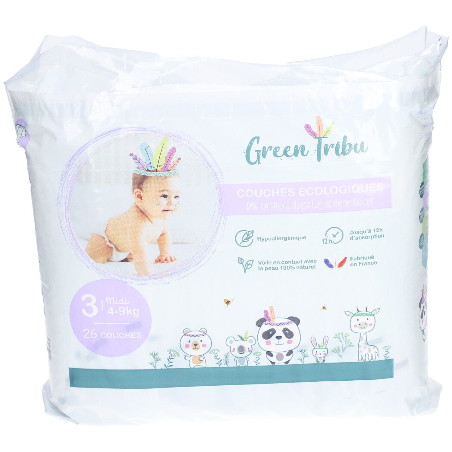 Green Tribu Couches Écologiques Bébé Mini Taille 3