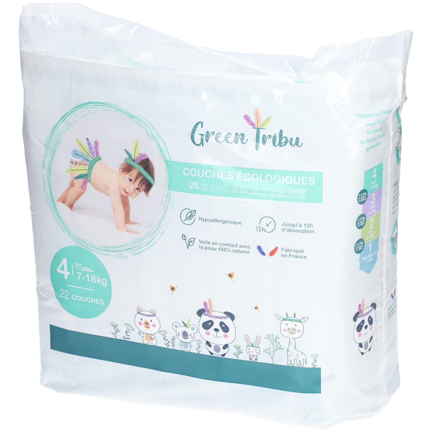 Green Tribu Ecologische babyluiers Maxi Maat 4