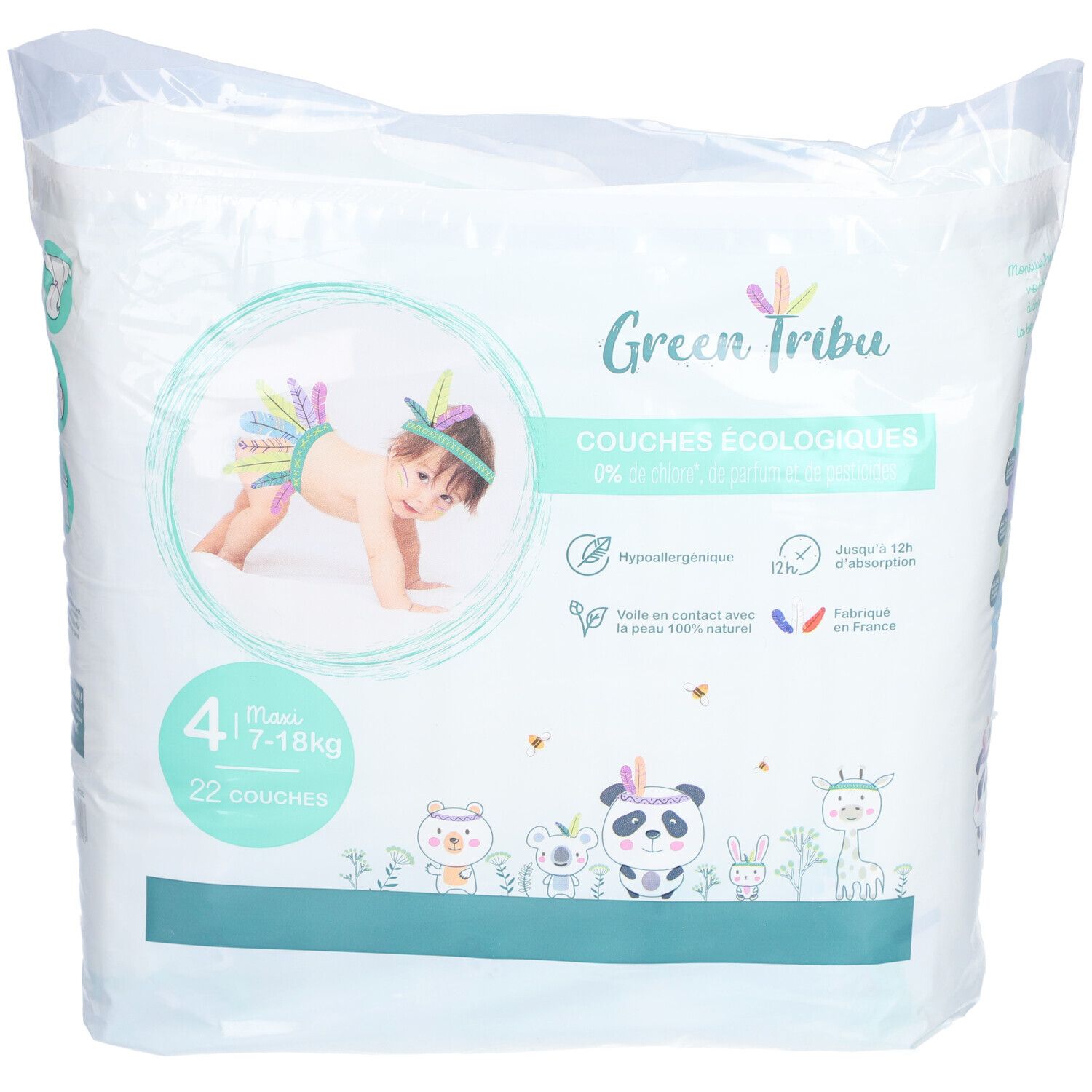 Green Tribu Ecologische babyluiers Maxi Maat 4