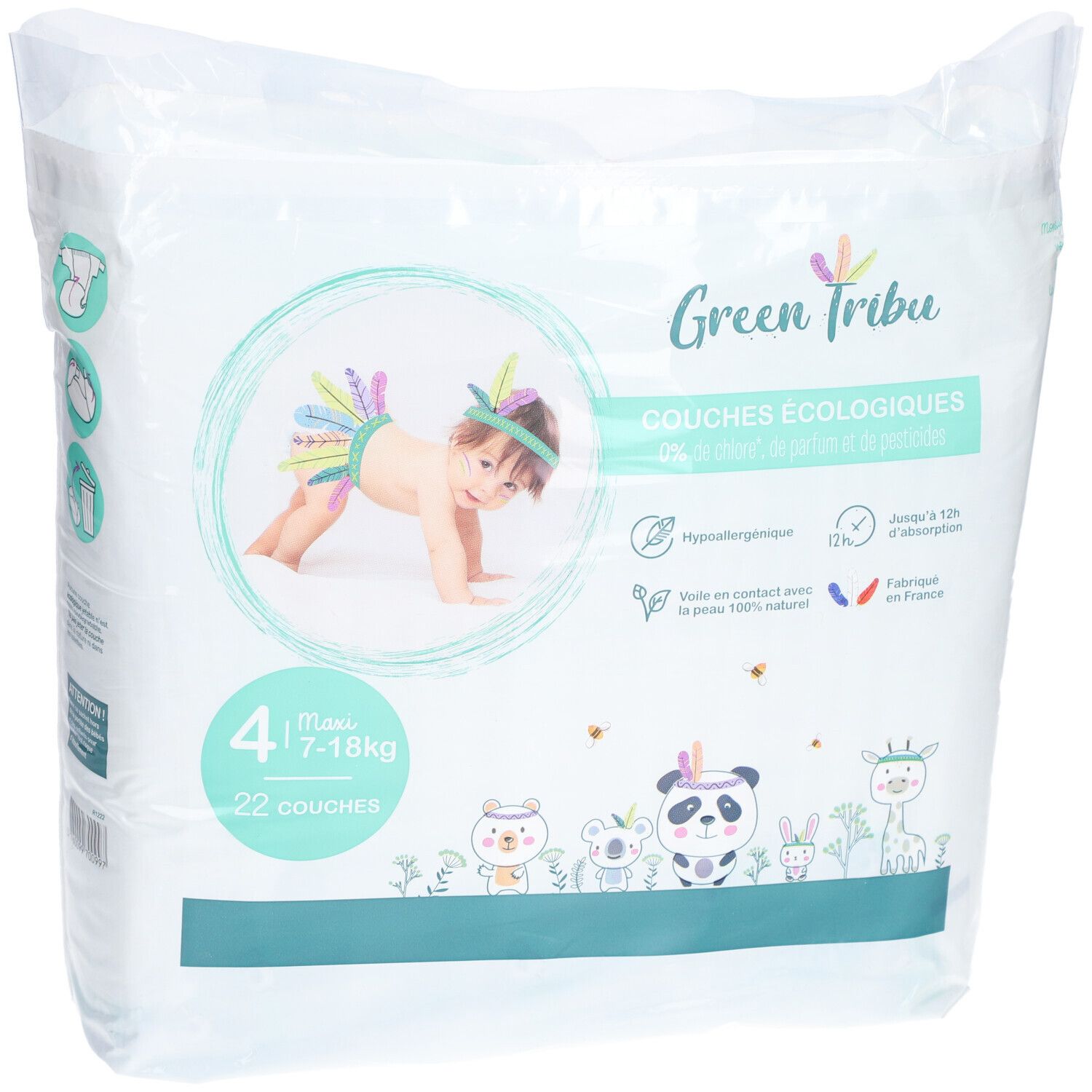 Green Tribu Ecologische babyluiers Maxi Maat 4