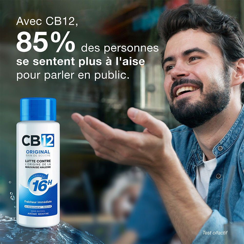 Avec CB12, 85% se sentent plus à l'aise pour parler en public.