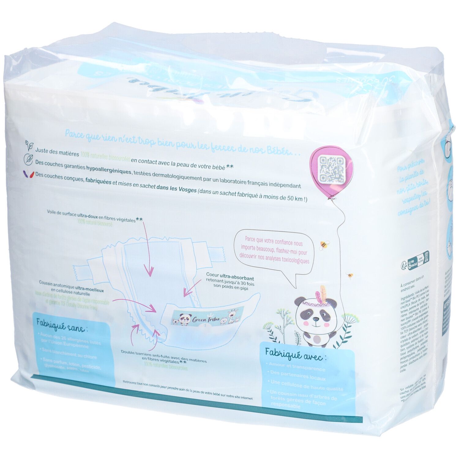 Green Tribu Ecologische luiers 1 pasgeborenen 2 - 5 kg