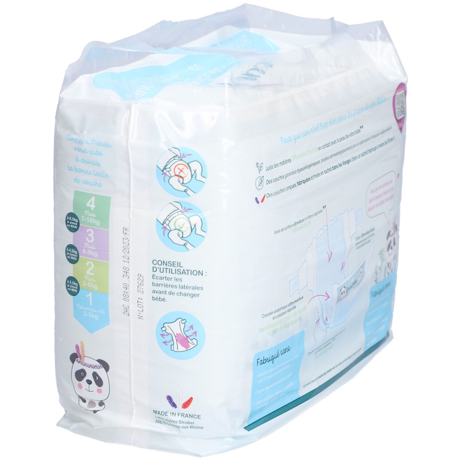 Green Tribu Ecologische luiers 1 pasgeborenen 2 - 5 kg