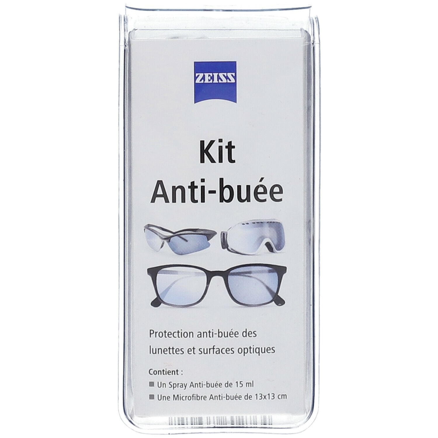 Zeiss Kit Anti-buée Spray + Chiffon Microfibre