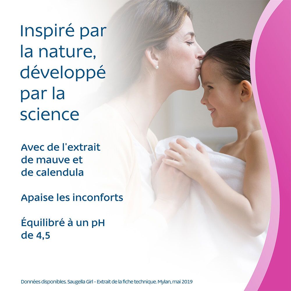 SAUGELLA GIRL - Soin lavant  pour usage intime.  - fl 200 ml