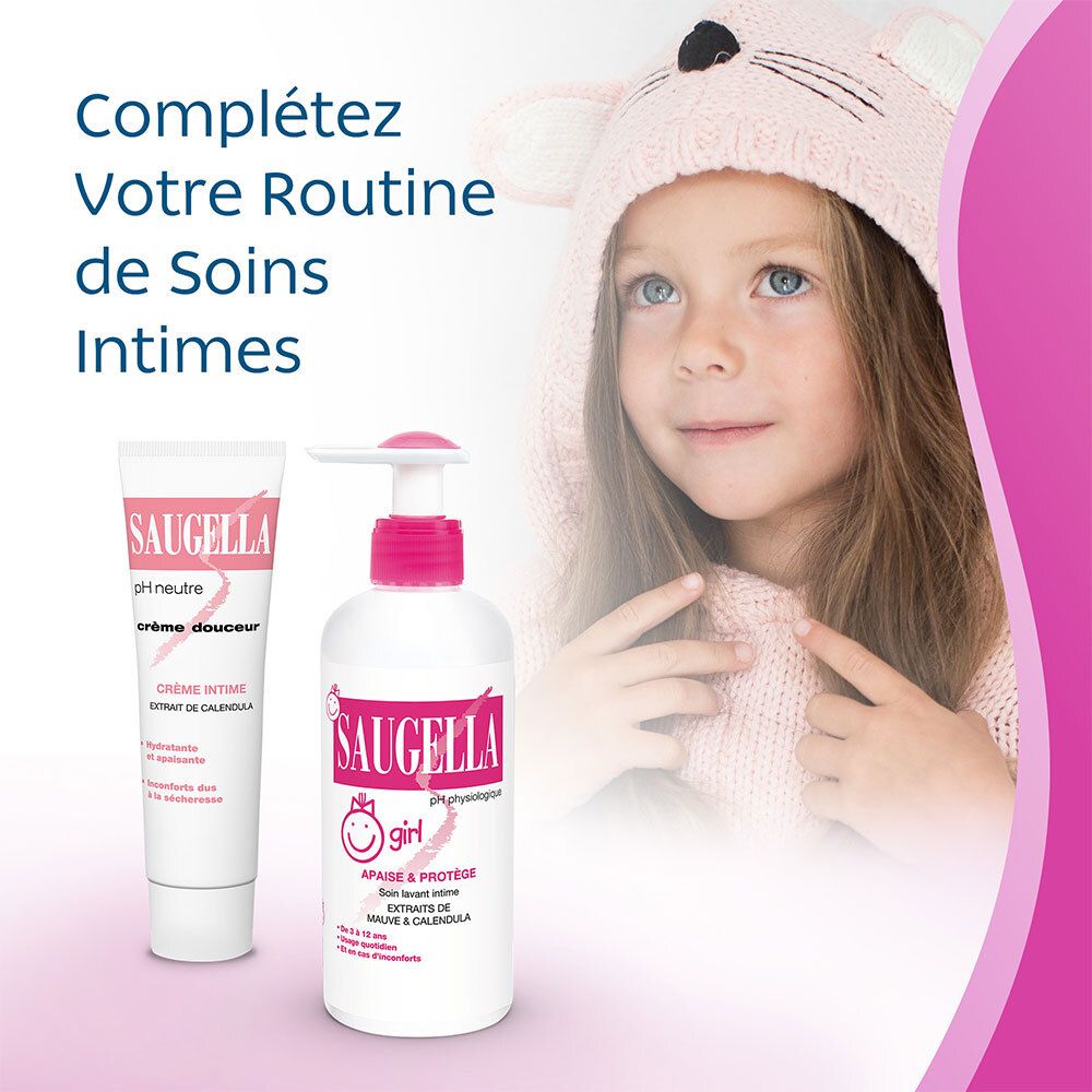 SAUGELLA GIRL - Soin lavant  pour usage intime.  - fl 200 ml