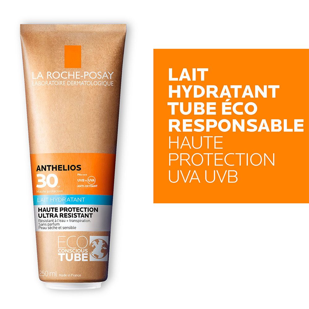 ANTHELIOS LAIT HYDRATANT CORPS SPF 30 SANS PARFUM - Lait hydratant corps haute protection