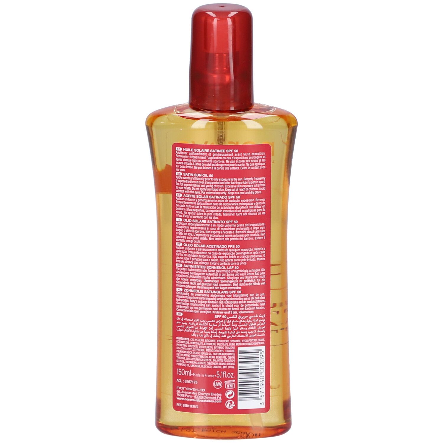 noreva Bergasol EXPERT Huile solaire satinée SPF50