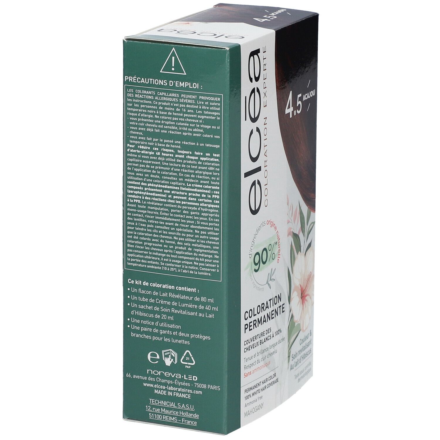 ELCÉA Kleur Experte Permanente Acajou - 4.5